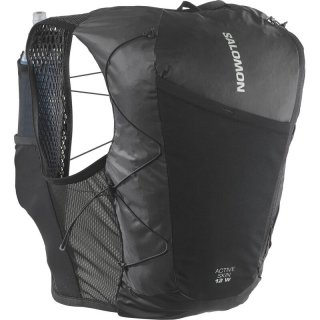 Neu Eingetroffen Salomon Rucksack ACTIVE SKIN 12 Women SET - SCHWARZ/METALL