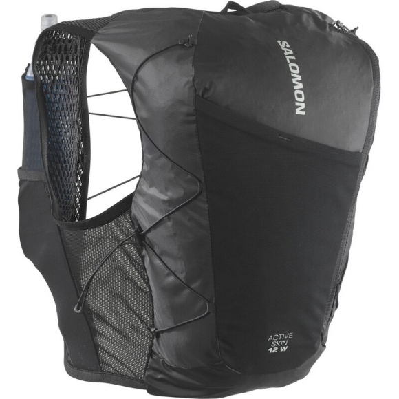Neu Eingetroffen Salomon Rucksack ACTIVE SKIN 12 Women SET - SCHWARZ/METALL