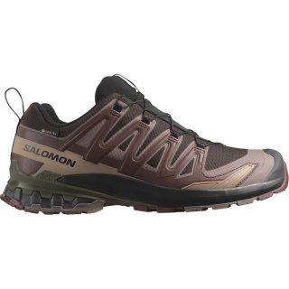 Neu Eingetroffen Salomon Herren Trailrunningschuhe SHOES XA PRO 3D V9 GTX - Schwarzer Kaffee/Rumrosine/Olivennacht