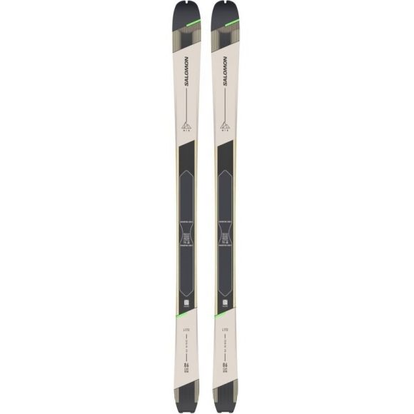 Neu Eingetroffen Salomon Herren Freeride Ski T MTN 86 CARBON + Skins - Regentag/Schwarz/Pastell-Neongrün 1