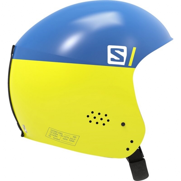 Neu Eingetroffen Salomon Kinder Helm S RACE FIS INJECTED JR YEL - Neongelb/Kleiderblau