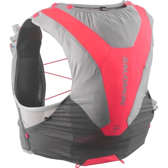 Neu Eingetroffen Salomon Rucksack ADV SKIN 5 SET - CASTELROCK/LEGIERUNG/NEONFLAMME