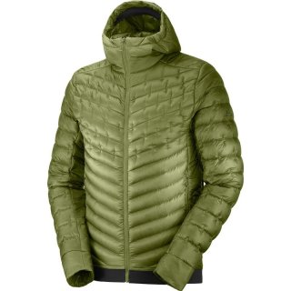 Neu Eingetroffen Salomon Herren Daunenjacke OUTLINE DOWN HOODIE - Martini-Olive