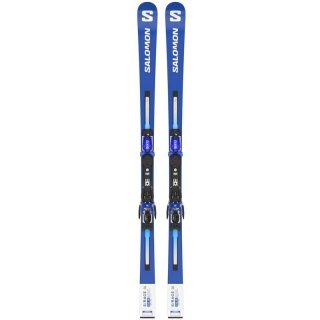 Neu Eingetroffen Salomon Kinder Racing Ski NX - Rennblau/Weiß