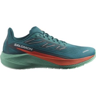 Neu Eingetroffen Salomon Herren Laufschuhe SHOES AERO BLAZE 2 - Tiefer See/Kirschtomate/Elektrisches Grün