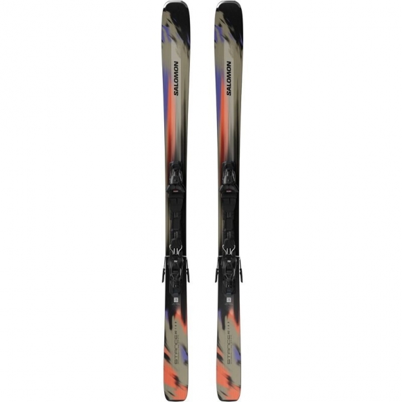 Neu Eingetroffen Salomon Herren All-Mountain Ski E STANCE 80 + M10 GW L80 - Kelp/Kapuzinerkresse/Schwarz