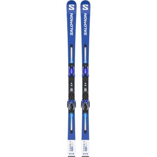 Neu Eingetroffen Salomon Kinder Racing Ski NX - Rennblau/Weiß