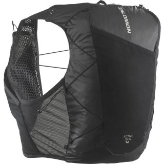 Neu Eingetroffen Salomon Rucksack ACT SKIN 12 NO FLASKS - SCHWARZ / METALL