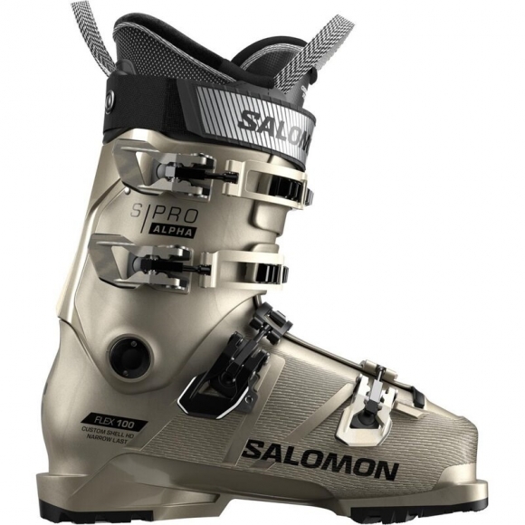 Neu Eingetroffen Salomon Damen Ski-Schuhe ALP. BOOTS - Hellbronze Metallic/Schwarz/Schwarz