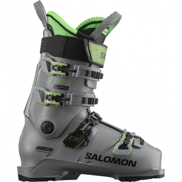 Neu Eingetroffen Salomon Herren ALP. BOOTS - Stahlgrau/Pastell-Neongrün 1/Schwarz