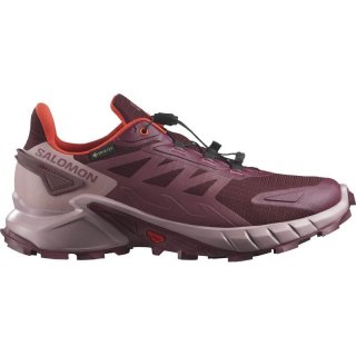 Neu Eingetroffen Salomon Damen Trailrunningschuhe SHOES SUPERCROSS 4 GTX W - Tawny Port/Deauville Mauve/Kirsche T