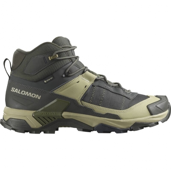 Neu Eingetroffen Salomon Herren Multifunktionsstiefel SHOES X ULTRA 5 MID GTX - Torf/Graugrün/Blaue Nächte