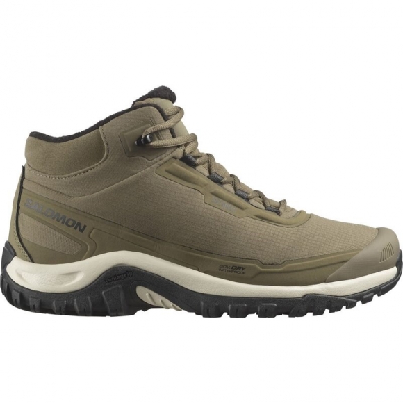 Neu Eingetroffen Salomon Herren Stiefel SHOES SHELTER WP Stone - Steingrau/Schwarz/Regentag