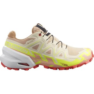 Neu Eingetroffen Salomon Damen Trailrunningschuhe SHOES SPEEDCROSS 6 GTX W - Haselnuss/Sicherheitsgelb/Feurige Koralle