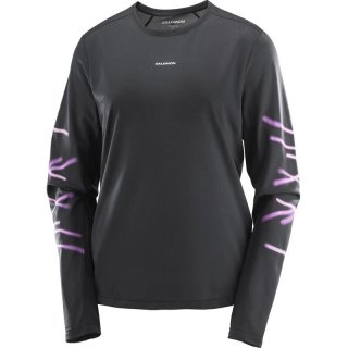 Neu Eingetroffen Salomon Damen T-Shirt SHAKEout CORE - TIEFSCHWARZ