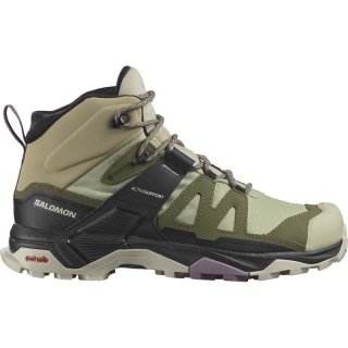 Neu Eingetroffen Salomon Damen Multifunktionsstiefel SHOES X ULTRA 4 MID GTX W - Alfalfa/Tiefgrünes Flechtengrün/Mandel Mi 000