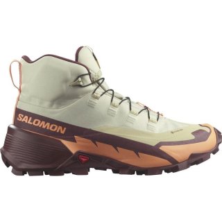 Neu Eingetroffen Salomon Damen Multifunktionsstiefel SHOES CROSS HIKE MID GTX 2 W - Luzerne/Cantaloupe/Bitter Schokolade