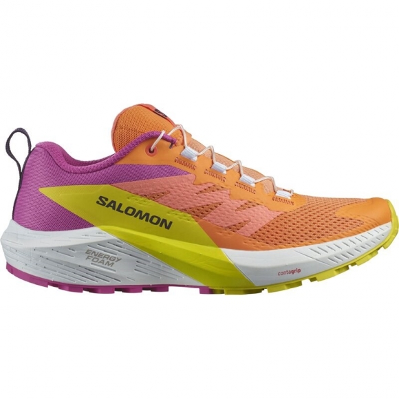 Neu Eingetroffen Salomon Damen Trailrunningschuhe SHOES SENSE RIDE 5 W - Paradiesvogelblume/Weiß/Schwefelspirale