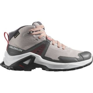 Neu Eingetroffen Salomon Kinder Trekkingstiefel SHOES X RAISE MID GTX J Ashes Of - Rosenasche/Pfirsichbeige/Teerose