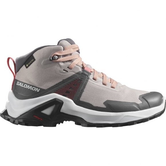 Neu Eingetroffen Salomon Kinder Trekkingstiefel SHOES X RAISE MID GTX J Ashes Of - Rosenasche/Pfirsichbeige/Teerose