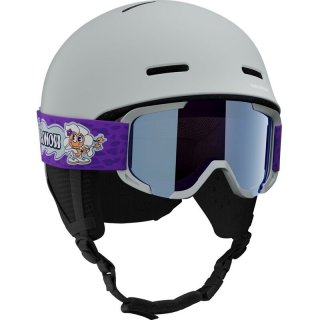Neu Eingetroffen Salomon Kinder Helm HELMET PLAYER COMBO Ice - Eisfluss
