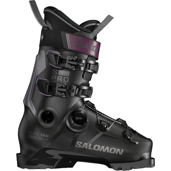 Neu Eingetroffen Salomon Herren Ski-Schuhe ALP. BOOTS - Schwarz/Dunkelgrau Metallic/Burgunderrot Metallic