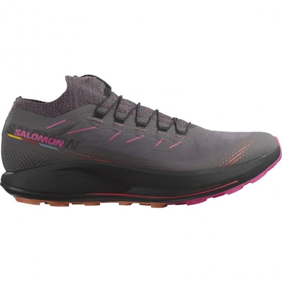 Neu Eingetroffen Salomon Herren Trailrunningschuhe SHOES PULSAR TRAIL 2 - Pflaumenkätzchen/Schwarz/Pink Glo