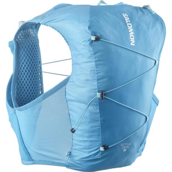 Neu Eingetroffen Salomon Rucksack ACTIVE SKIN 8 SET BLUE - BLAUE DANUBE/Blue Curaçao