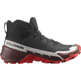 Neu Eingetroffen Salomon Herren Multifunktionsstiefel SHOES CROSS HIKE MID GTX 2 - Schwarz/Bitterschokolade/Feuriges Rot