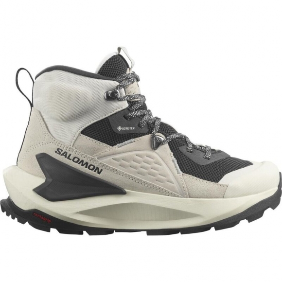 Neu Eingetroffen Salomon Damen Trekkingstiefel SHOES ELIXIR MID GTX W - Vanilleeis/Phantom/Metall