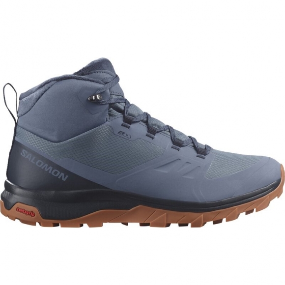 Neu Eingetroffen Salomon Herren Trekkinghalbschuhe SHOES OUTsnap CSWP - Bering Sea/Carbon/Gum8