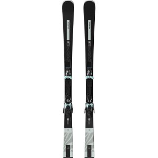 Neu Eingetroffen Salomon Damen All-Mountain Ski E - Schwarz/Weißmoos Metallic