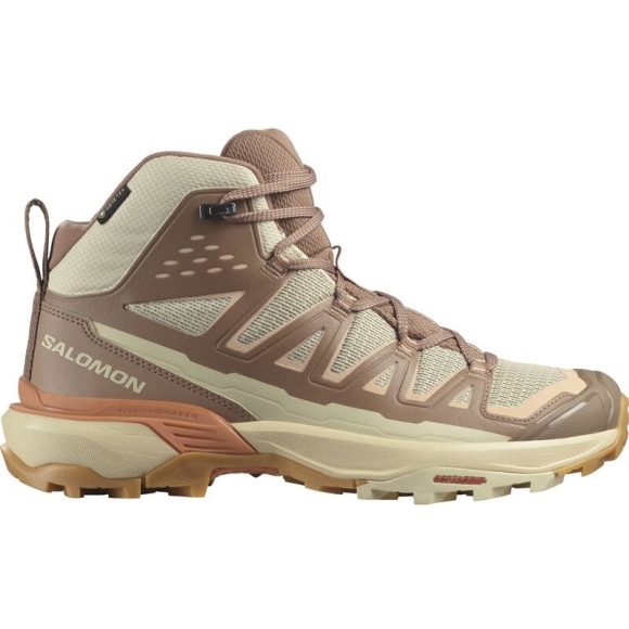 Neu Eingetroffen Salomon Damen Trekkingstiefel SHOES X ULTRA 360 EDGE MID GTX W - Mürbeteigbrot/Rohe Umbra/Prärie-Sonnenuntergang