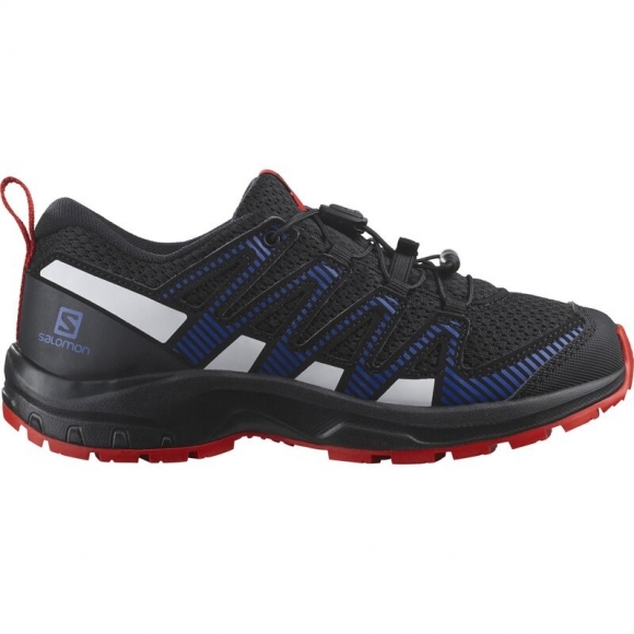 Neu Eingetroffen Salomon Kinder Multifunktionsschuhe SHOES XA PRO V8 J - Schwarz/Lapisblau/Feuriges Rot
