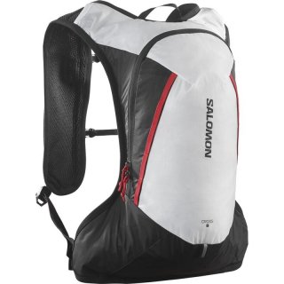 Neu Eingetroffen Salomon Rucksack CROSS 8 - SCHWARZ/WEISS/HIGH RISK ROT