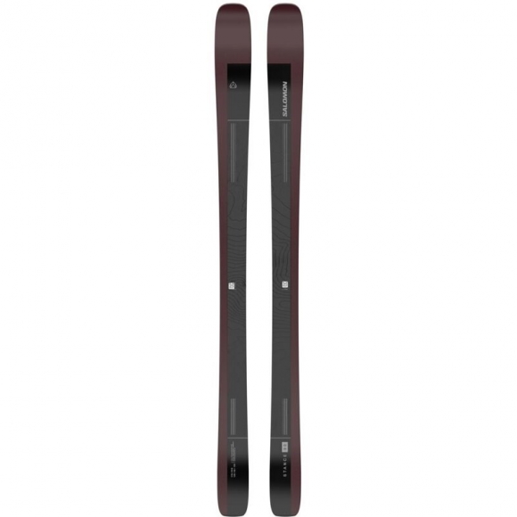 Neu Eingetroffen Salomon Herren All-Mountain Ski N STANCE 90 - Black/Burgundy Metallic