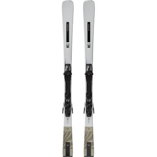 Neu Eingetroffen Salomon Damen All-Mountain Ski E - Silbermetallic/Hellbronzemetallic/Schwarz
