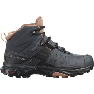 Neu Eingetroffen Salomon Damen Multifunktionsstiefel Damen Wanderstiefel X ULTRA 4 Mid - Ebenholz/Mokka-Mousse/Mandelcreme
