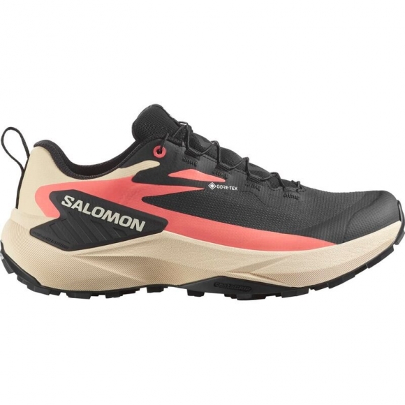 Neu Eingetroffen Salomon Damen Trailrunningschuhe SHOES GENESIS GTX W - Schwarz/Zarter Pfirsich/Fusionskoralle