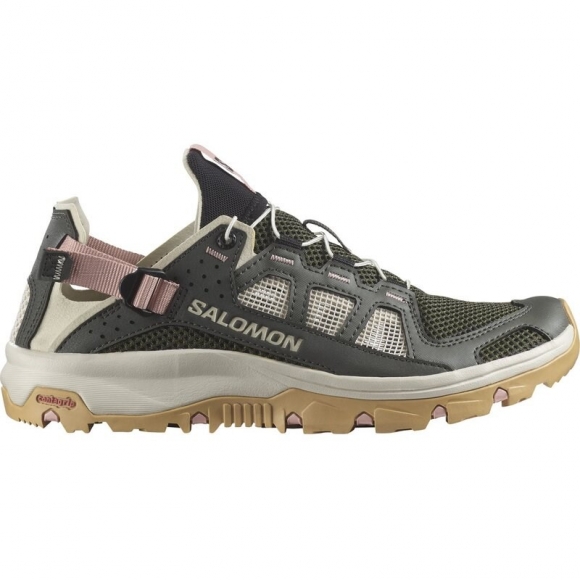 Neu Eingetroffen Salomon Damen Sandalen SHOES TECHAMPHIBIAN 5 W - Torf/Regentag/Hyma-Rosa