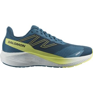 Neu Eingetroffen Salomon Herren Laufschuhe SHOES AERO BLAZE WIDE Blue - Blaue Asche/Sonnenlimette/Dunkelsaphir