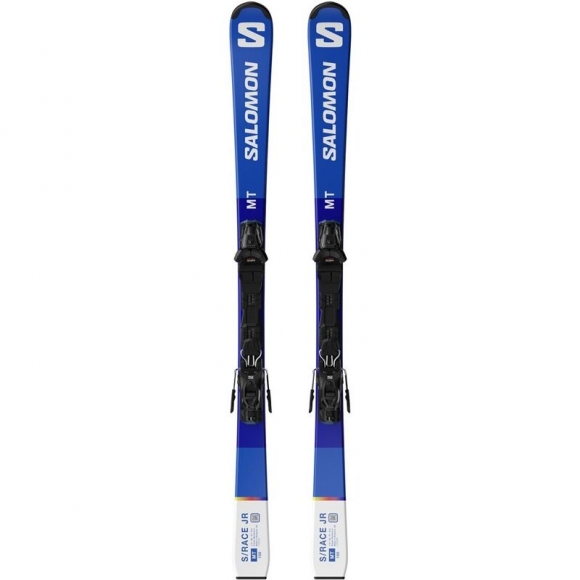 Neu Eingetroffen Salomon Kinder All-Mountain Ski E - Race Blue/Weiß