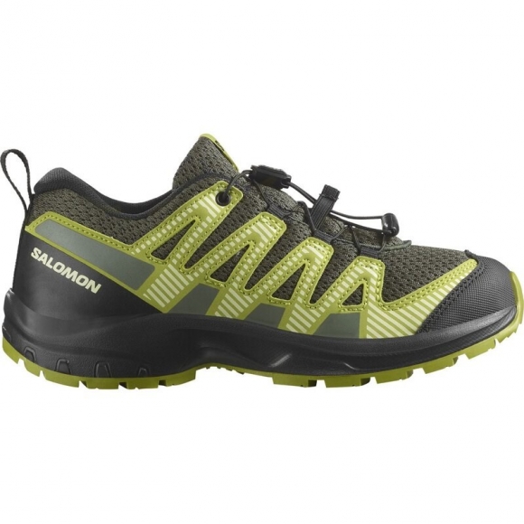 Neu Eingetroffen Salomon Kinder Trekkinghalbschuhe SHOES XA PRO V8 J - Urban Chic/Schwarz/Dunkelzitrone