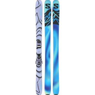 Neu Eingetroffen Salomon Herren All-Mountain Ski N QST 100 COSMIC SKY - Kosmischer Himmel/Dunkelgrau/Neonblau