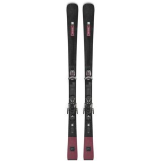 Neu Eingetroffen Salomon Damen All-Mountain Ski E - Schwarz/Cordovan Metallic/Silber Metallic