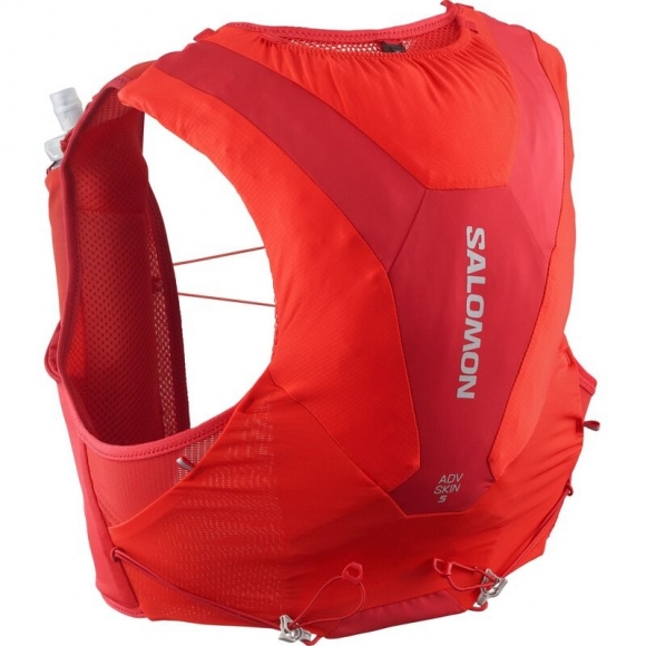 Neu Eingetroffen Salomon Rucksack ADV SKIN 5 SET FLAME - Flammenrot / Haute Red