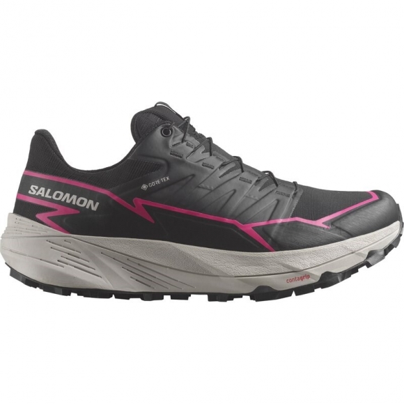 Neu Eingetroffen Salomon Damen Trailrunningschuhe SHOES THUNDERCROSS GTX W - Schwarz/Schwarz/Pink Glo