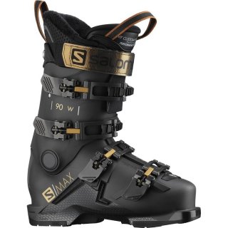 Neu Eingetroffen Salomon Damen Skischuhe - SCHWARZ/Beluga/Golden Glaw
