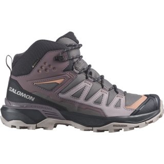 Neu Eingetroffen Salomon Damen Trekkingstiefel SHOES X ULTRA 360 MID GTX - Pflaumenkätzchen/Phantom/Kork
