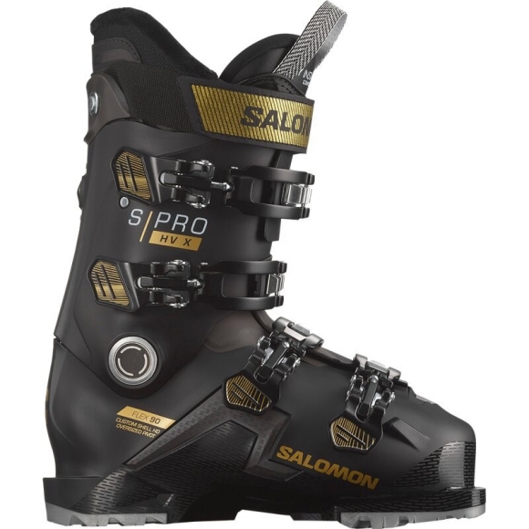 Neu Eingetroffen Salomon Damen Ski-Schuhe ALP. BOOTS - Schwarz/Beluga/Gold Metallic Neu Eingetroffen Salomon Damen Ski-Schuhe ALP. BOOTS - Schwarz/Beluga/Gold Metallic